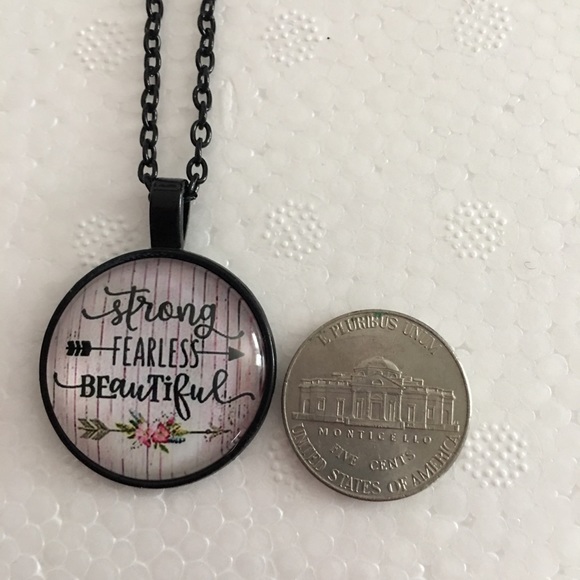 (M2) Strong Fearless Beautiful Necklace - Picture 4 of 4